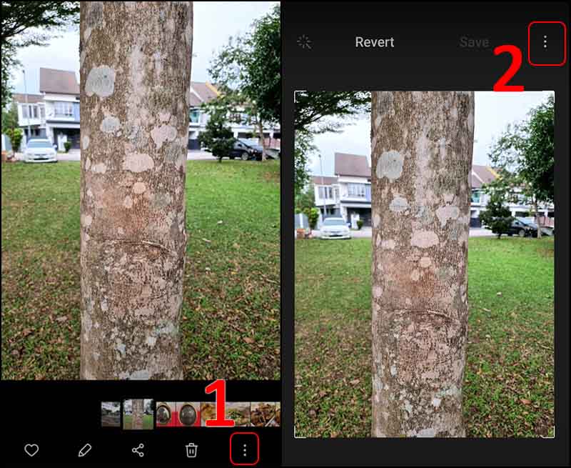 Chọn biểu tượng ba chấm b&ecirc;n g&oacute;c dưới b&ecirc;n phải m&agrave;n h&igrave;nh > Chọn biểu tượng ba chấm b&ecirc;n g&oacute;c tr&ecirc;n b&ecirc;n phải m&agrave;n h&igrave;nh.